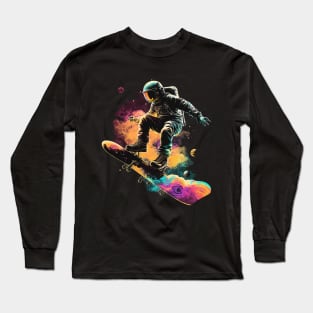 skater astroanut Long Sleeve T-Shirt